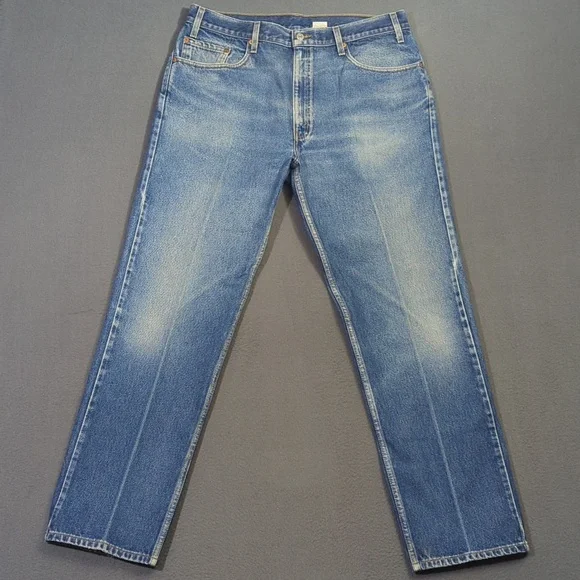 Levi's Vintage Jeans Men's 38x32 Fits 36x32 Blue 505 Regular Fit Straight Leg - Picture 1 of 12